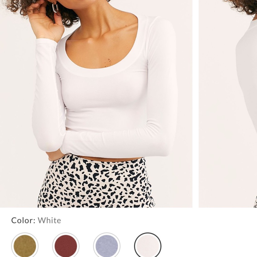 Free People Cropped Long Sleeve